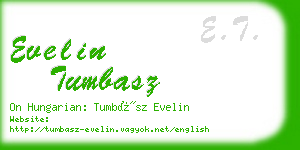 evelin tumbasz business card